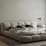Low Height Bed Frame with Mattress – Modern Low Floor Bed without Storage - Image 2