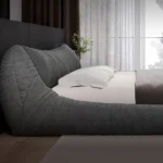 King Size Bed with Storage and Mattress – Canadian Low Floor Bed Back Side Design - Image 5
