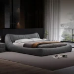 King Size Bed with Storage and Mattress – Canadian Low Floor Bed Back Side Design