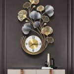 Wall Clock for Home Decoration – Designer Home Decor Clocks Time Pieces | Floral Vertical Clock for Wall Decor