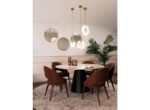 Designer Mirrors for Wall – Pack of 3 Golden Mirrors for Wall Decoration | New Circle Design Wall Mirrors