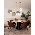 Designer Mirrors for Wall – Pack of 3 Golden Mirrors for Wall Decoration | New Circle Design Wall Mirrors