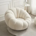 Single Couch Chair with Ottoman in High Density Memory Foam Cushion - Image 2