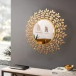 Decoration Wall Mirrors for Living Room Decor | Golden Luxury Wall Mirror for Living Room and Bedroom Interiors