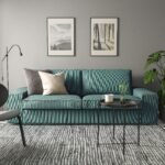 Premium 2 Seat Sofa in Turquoise Upholstery - Image 2