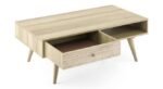 Rectangular Coffee Table for Drawing Room | Wood Coffee Table for Living Room | Deep and Big Drawer Inside for Storage Solutions | Handmade Center Table for Living Room - Image 3