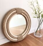 Mirror for Wall Decor – Round Rope Wall Mirror | Lightweight and Durable Decor for Wall | Bathroom Wall Mirror Decoration - Image 2