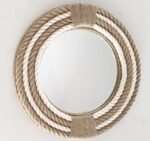 Mirror for Wall Decor – Round Rope Wall Mirror | Lightweight and Durable Decor for Wall | Bathroom Wall Mirror Decoration