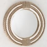 Mirror for Wall Decor – Round Rope Wall Mirror | Lightweight and Durable Decor for Wall | Bathroom Wall Mirror Decoration