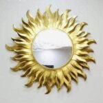 Floral Design Mirrors for Wall Decor – Wash Basin Mirror Design for Luxury Look | Golden Mirrors for Bathroom Luxury Transformation |