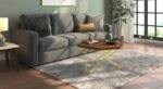 Wooden Coffee Table Design in Golden Frame | Coffee Table for Living Room in Teak Finish | Wooden Top Centre Table for Living Room | Teapoy Tea Table Design for Sleek Look