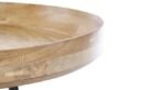 Wooden Coffee Table by Artyfer | Solid Wood Coffee Table in Semi Gloss Finish | Round Coffee Table for Living Room - Image 3