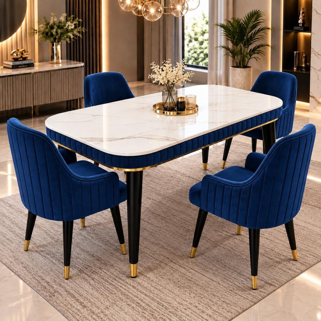 ARTYFER 4 SEATER MODERN DINING TABLE SET